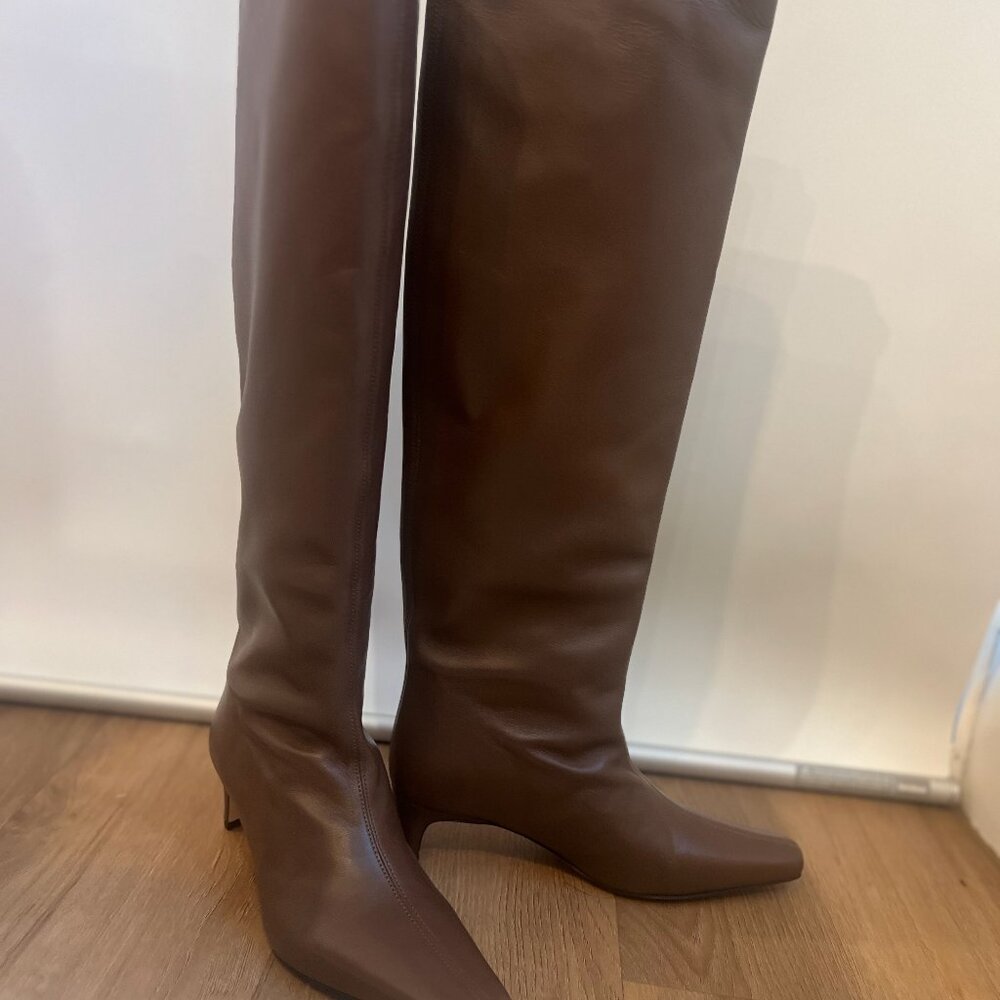 New WO Box Staud Wally Tall Boot Cacao 36 (6)